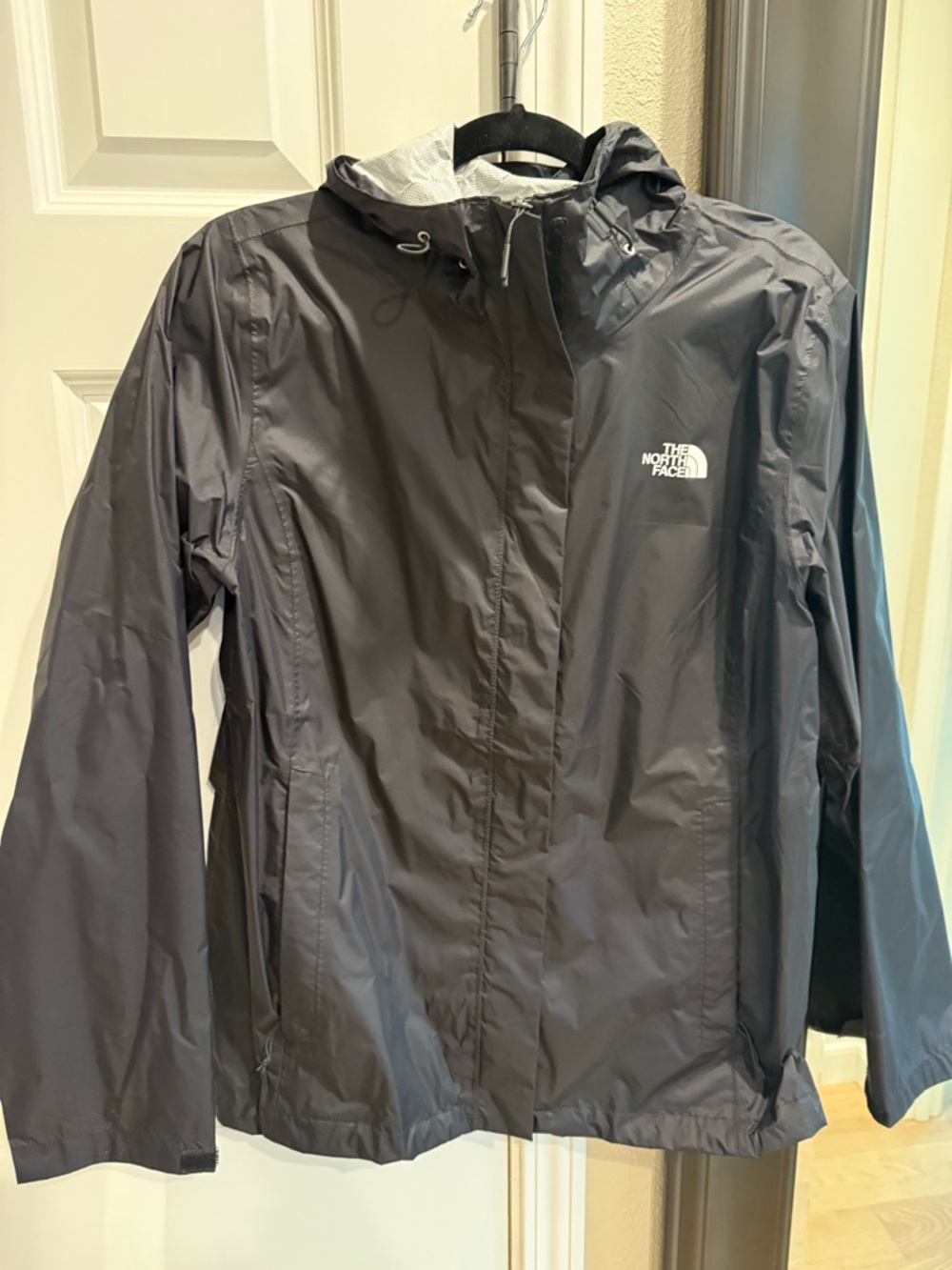 The North Face Women's Black Hooded Rain Jacket